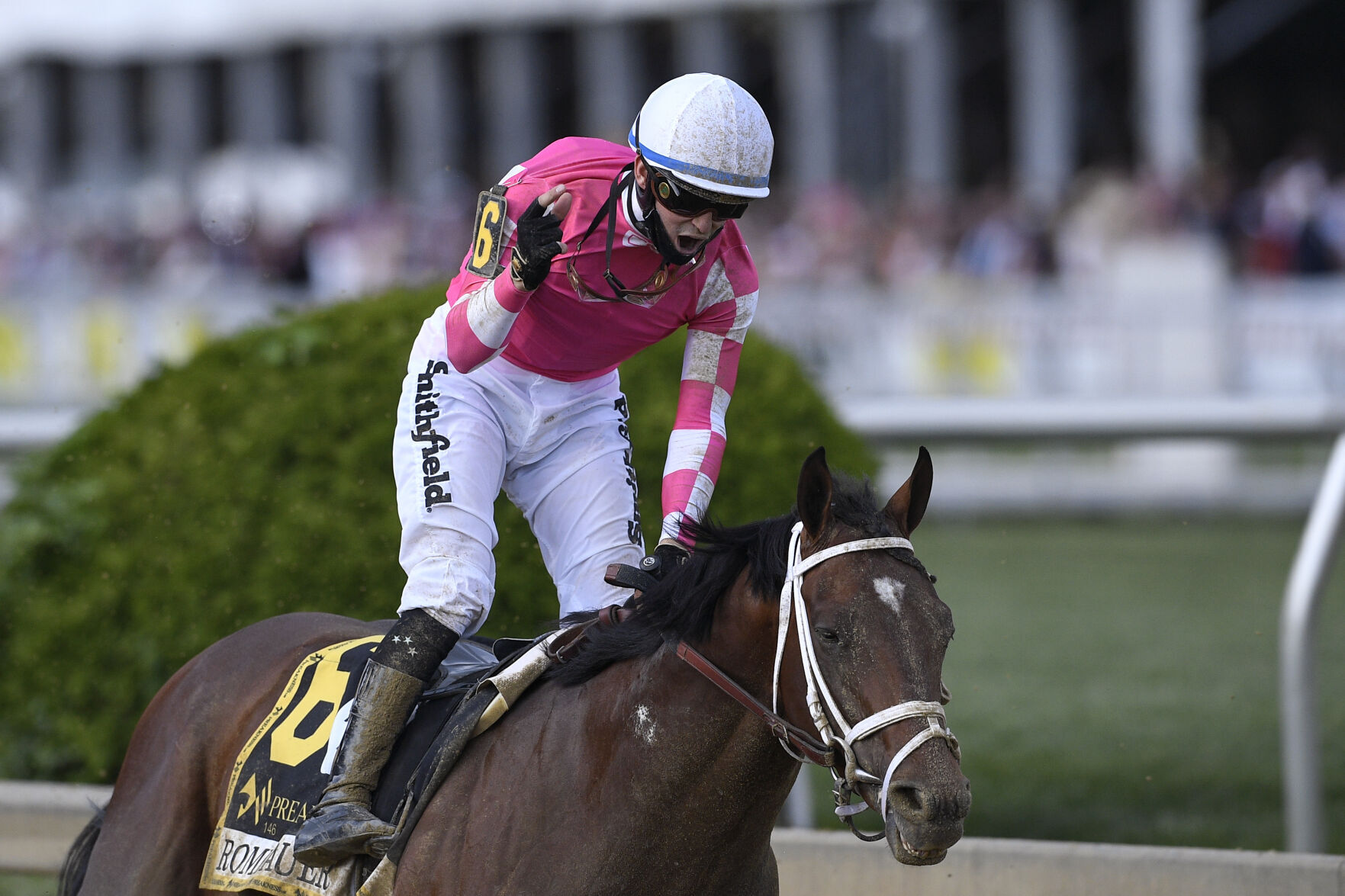 APTOPIX Preakness Stakes Horse Race